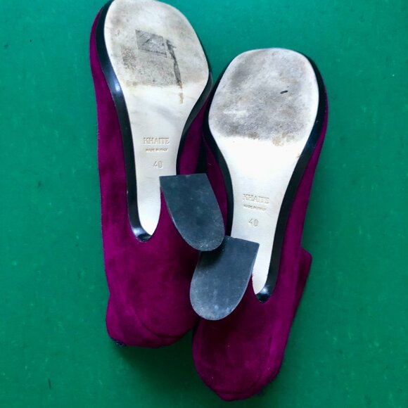 Khaite purple suede boots size 40 EUC - Picture 4 of 4